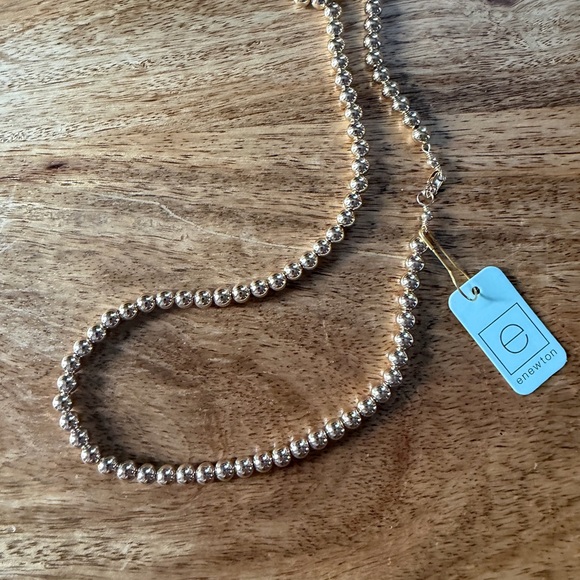 Elegant Gold Beaded Necklace by Enewton - Picture 2 of 3